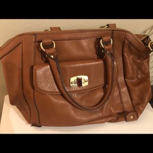 Brown leather bag